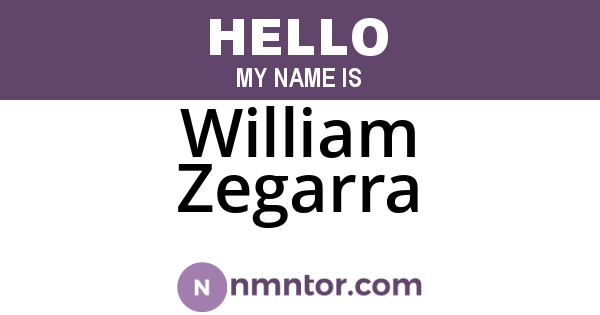William Zegarra