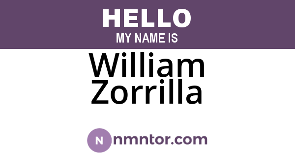 William Zorrilla