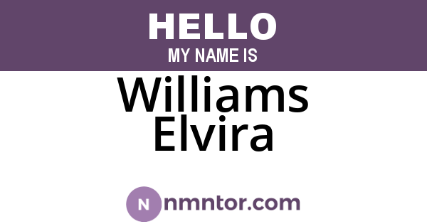 Williams Elvira
