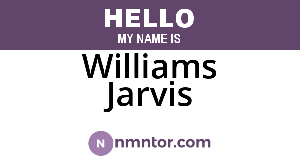 Williams Jarvis