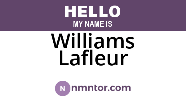 Williams Lafleur
