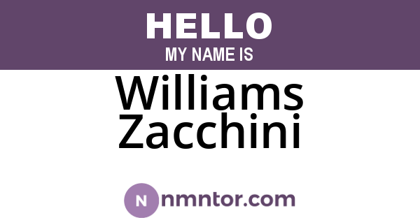 Williams Zacchini