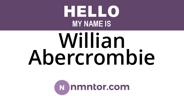 Willian Abercrombie
