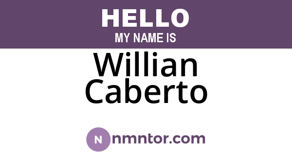 Willian Caberto