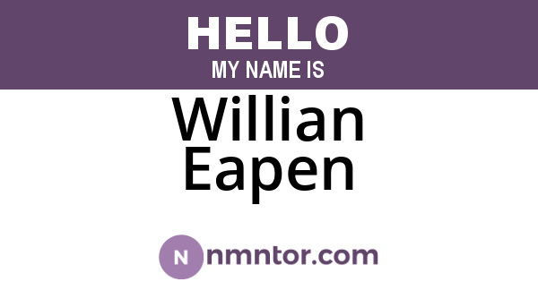 Willian Eapen