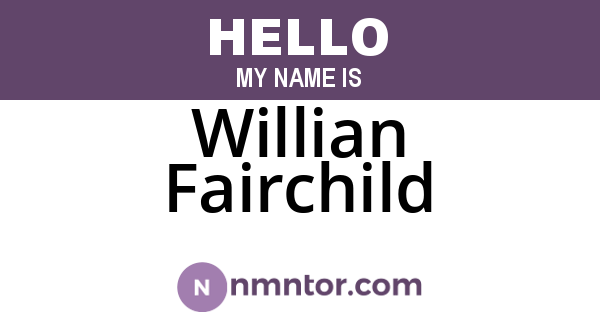 Willian Fairchild