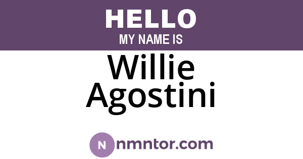 Willie Agostini