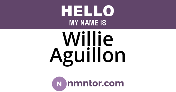 Willie Aguillon