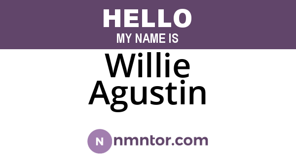 Willie Agustin