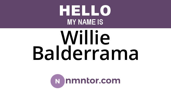 Willie Balderrama