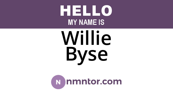 Willie Byse