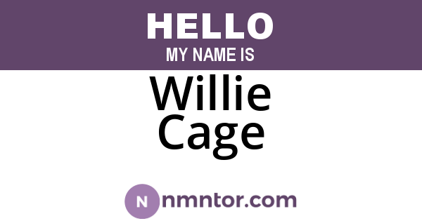 Willie Cage