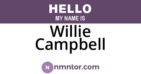 Willie Campbell