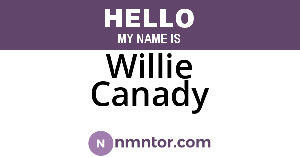 Willie Canady