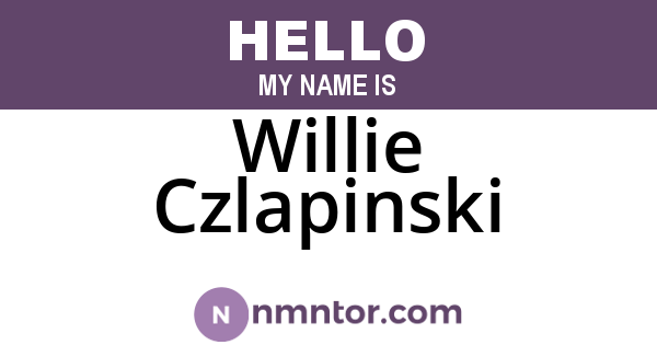 Willie Czlapinski