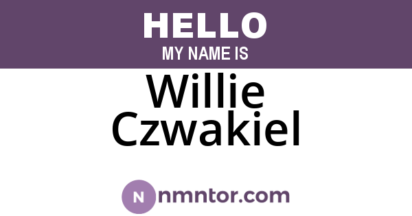 Willie Czwakiel