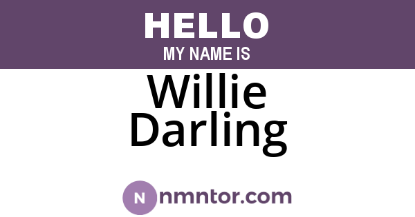 Willie Darling