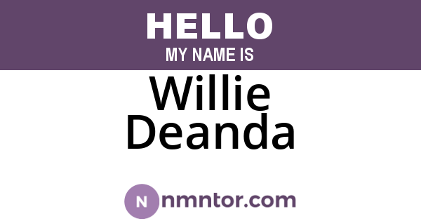 Willie Deanda