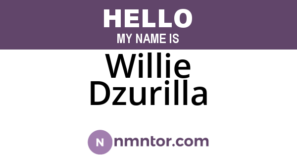 Willie Dzurilla