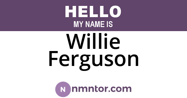 Willie Ferguson