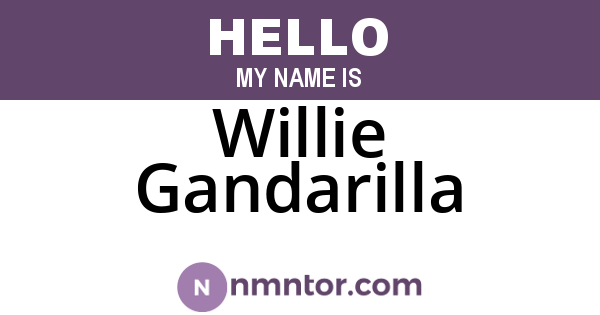 Willie Gandarilla