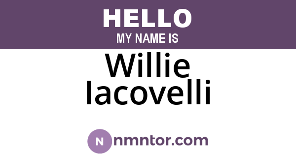 Willie Iacovelli