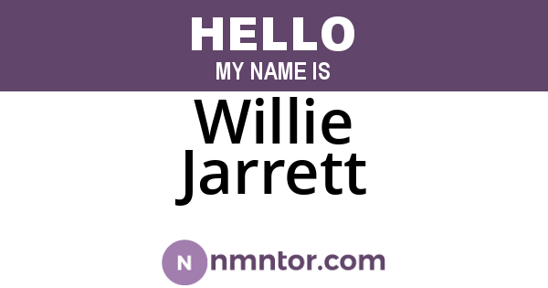 Willie Jarrett