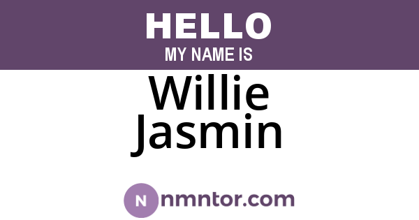 Willie Jasmin