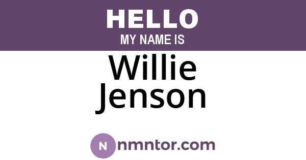 Willie Jenson