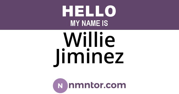 Willie Jiminez