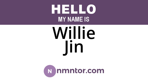 Willie Jin