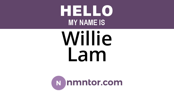 Willie Lam