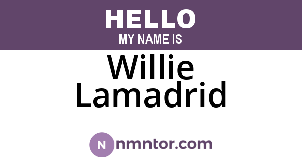 Willie Lamadrid