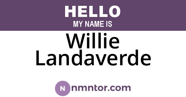 Willie Landaverde