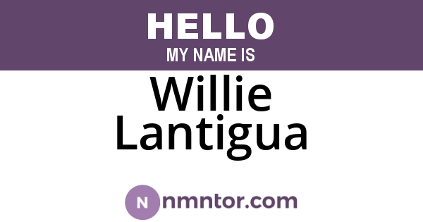 Willie Lantigua