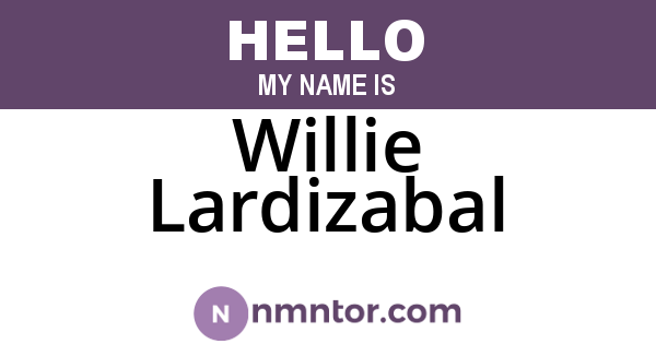Willie Lardizabal