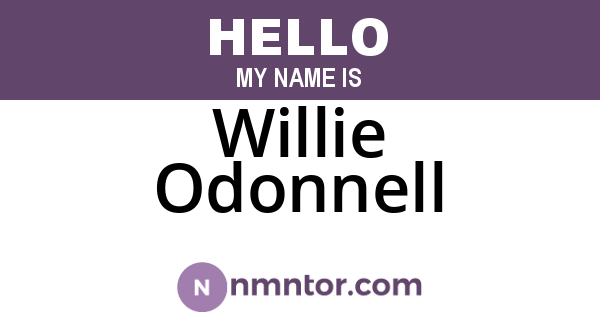 Willie Odonnell