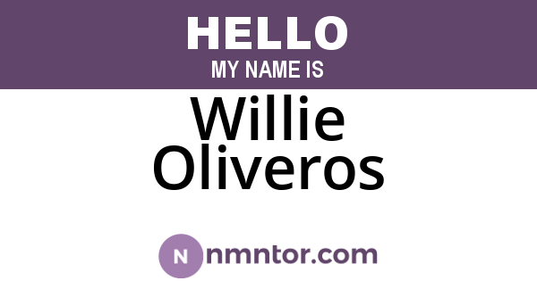 Willie Oliveros