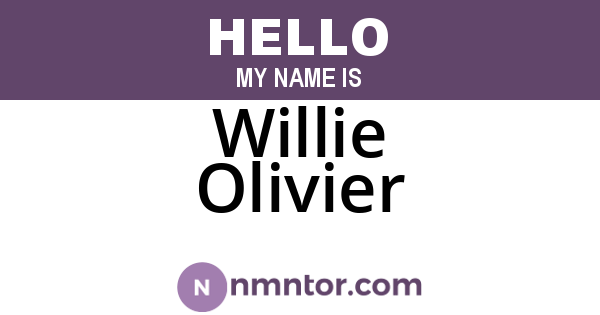 Willie Olivier