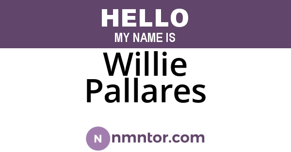 Willie Pallares