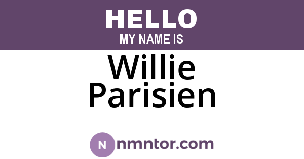 Willie Parisien