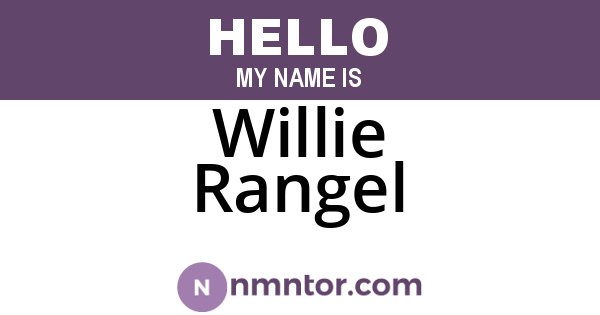 Willie Rangel