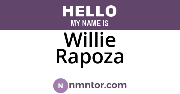 Willie Rapoza