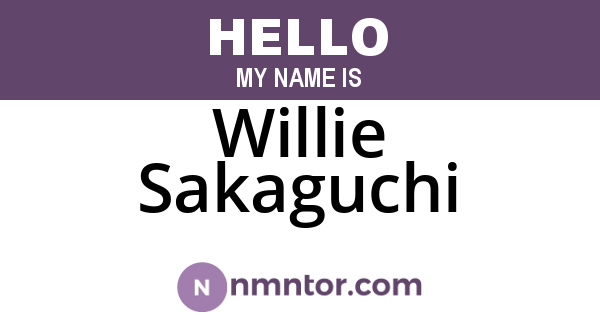 Willie Sakaguchi