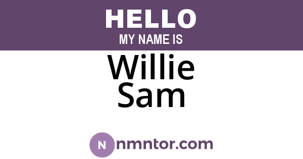 Willie Sam