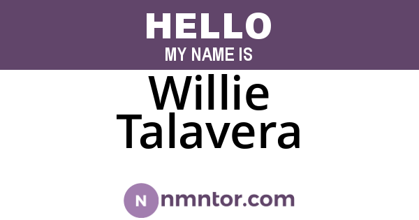 Willie Talavera