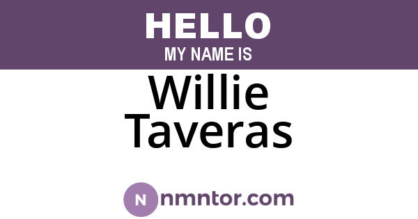 Willie Taveras