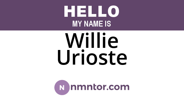 Willie Urioste