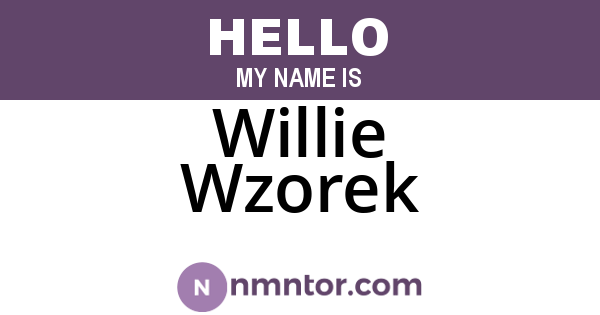 Willie Wzorek