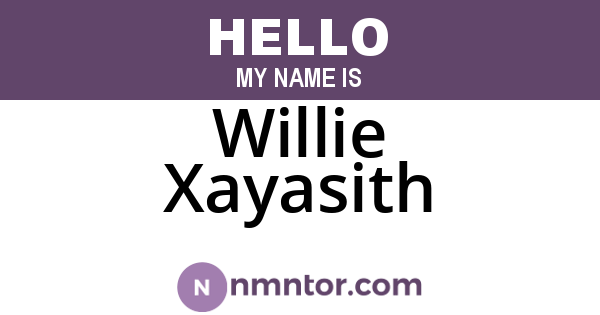 Willie Xayasith